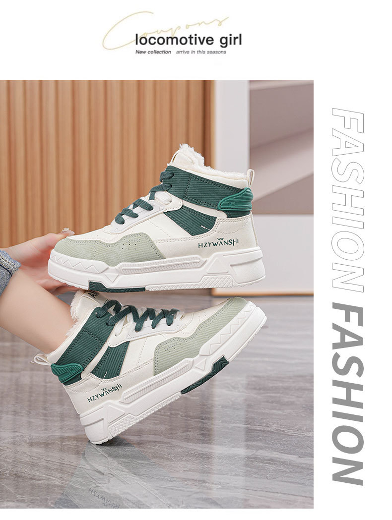 Scarpe da tavola in velluto invernale scarpe bianche scarpe calde in cotone scarpe da viaggio casual_voghion.com