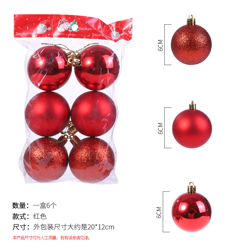 Bola DE LUZ DE Navidad bola de luz galvanoplastia brillante Rosa mate árbol de Navidad colgante Garland ratán bola decorativa 6cm bola de color