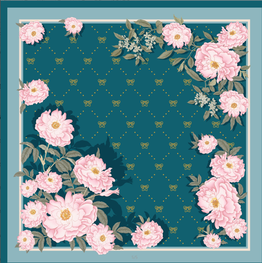 Foulard in seta da donna 100% seta di gelso quadrato elegante_voghion.com