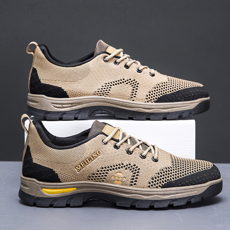 Zapatos de montaña para hombres primavera y verano nuevos zapatos de hombre ligeros de baja altura al por mayor transfronterizos de moda al aire libre con zapatos deportivos casuales