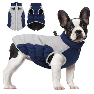 Cross-border Pet Clothes Autumn and Winter Warm Reflective Pet Clothing Waterproof Windproof Thickened Dog Clothes in stock Wholesale