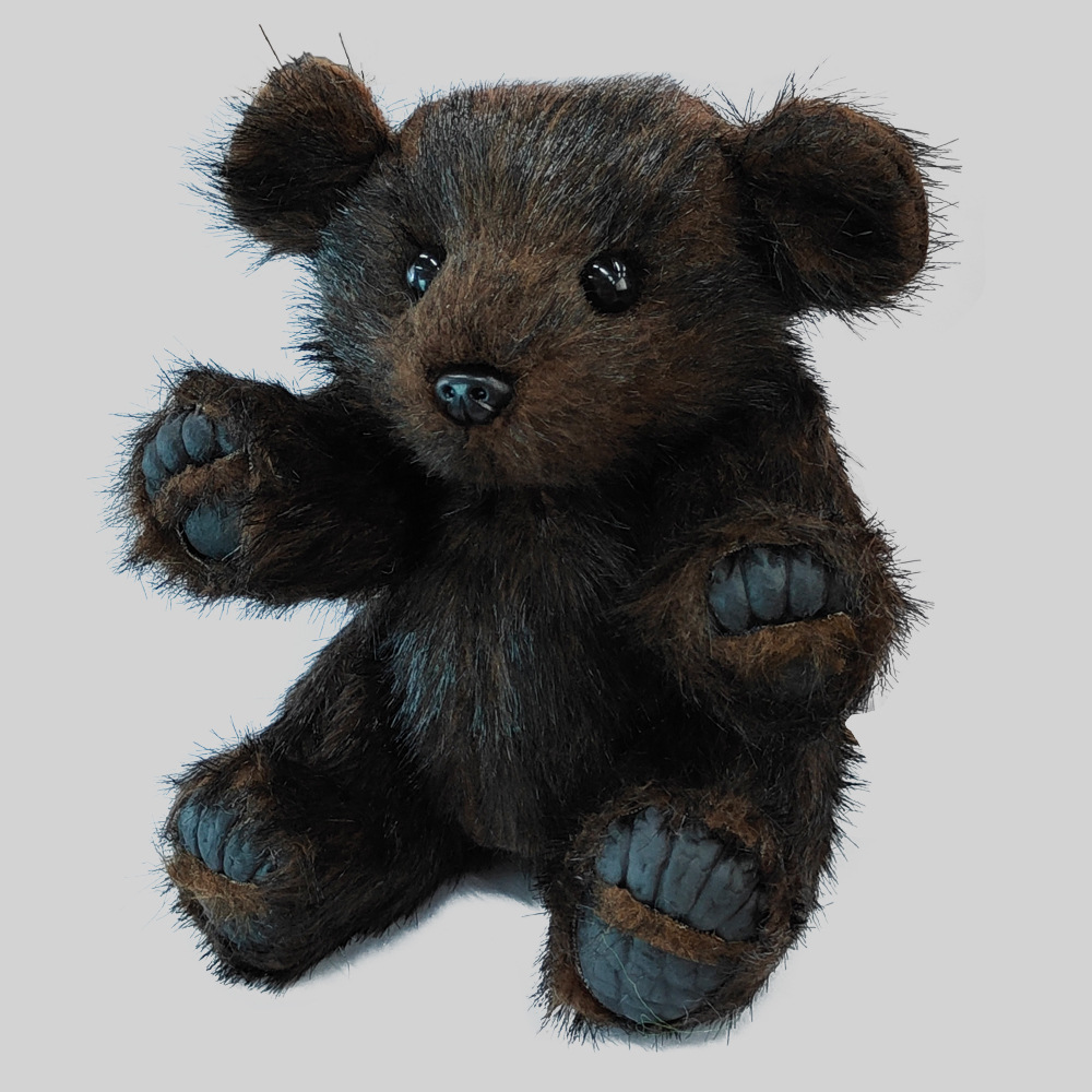 Oso marrón bebé lindo juguete de peluche Kaola decoración cabeza extremidades ajustable niños creativa pequeña muñeca mapache