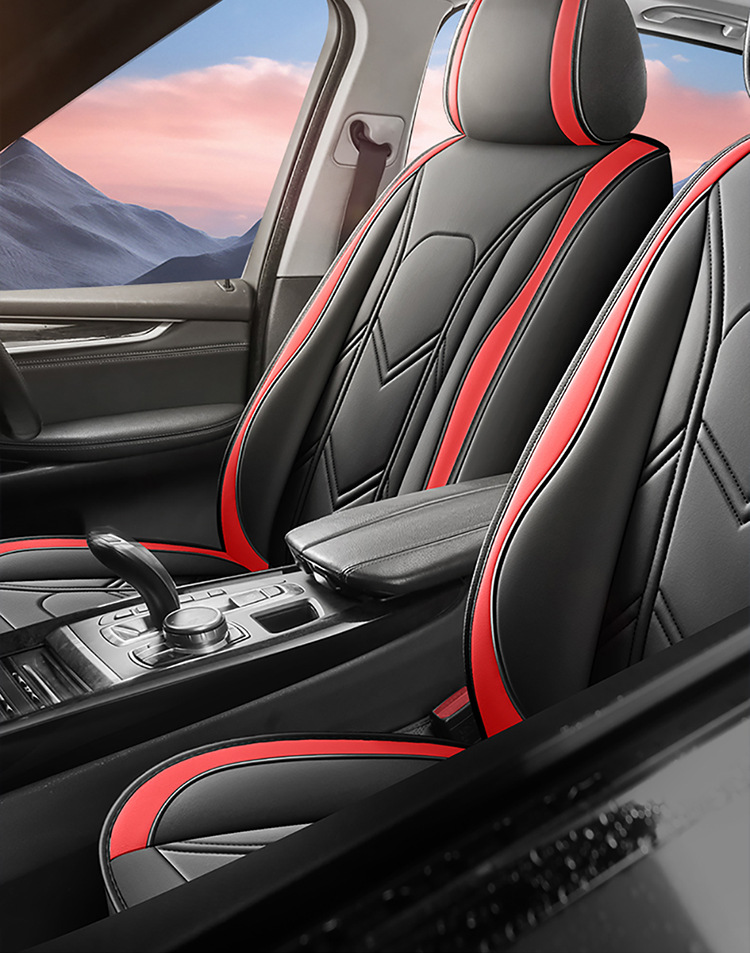 2025 New Cross-Border Car Seat Cushions, All-Season Universal Full Leather Seat Covers, Fully Enclosed Seat Covers, Wholesale from Manufacturers