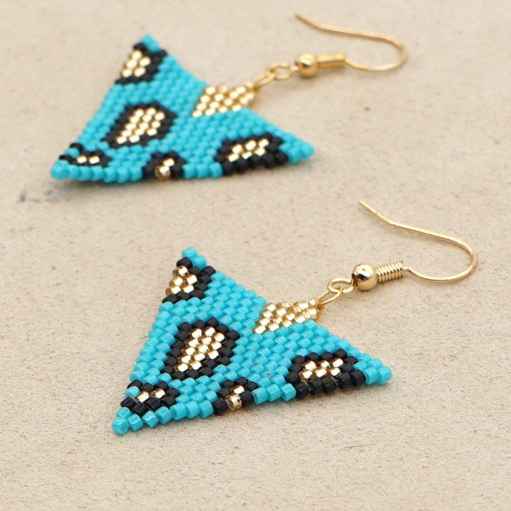 Aretes Tejidos Con Estampado De Leopardo display picture 4