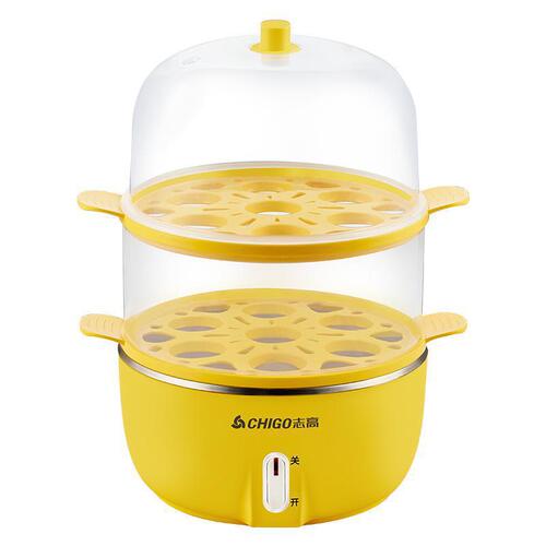 Chigo multifunctional egg cooker with automatic power off small 1-person steamed egg home steamed egg machine gift wholesale factory