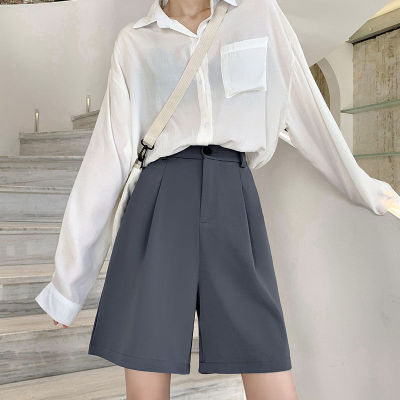 2022 new pattern suit shorts Easy Large summer Exorcism Paige Show thin Five point pants Straight Broad leg Pants