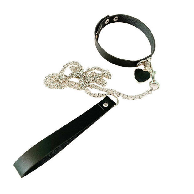 Sex toys leash dog chain SM wax tape binding adult breast clip mouth plug collar blood drop combination
