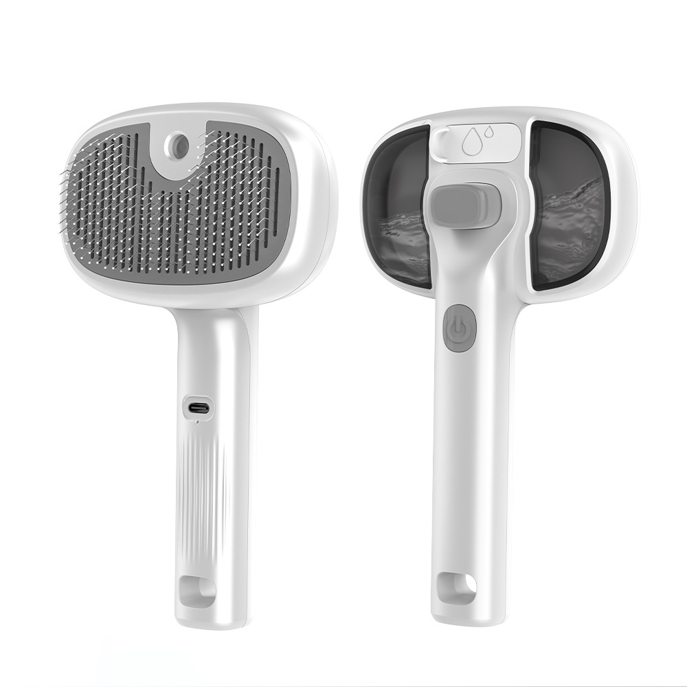 Nuevo pein de pulverización de mascotas masaje vapor gato limpiador de pelo para perros para eliminar el pelo flotante sin lavado peinado personalizado