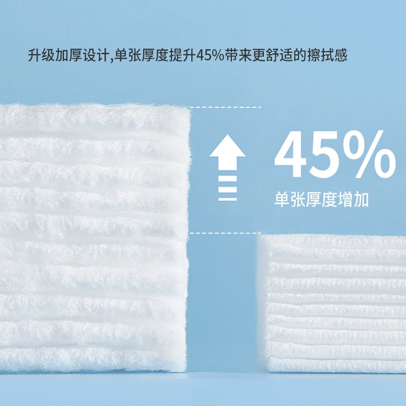 Disposable Cotton Face Towels, Soft Non-Woven Wet Wipes, Multiple Sizes and Counts