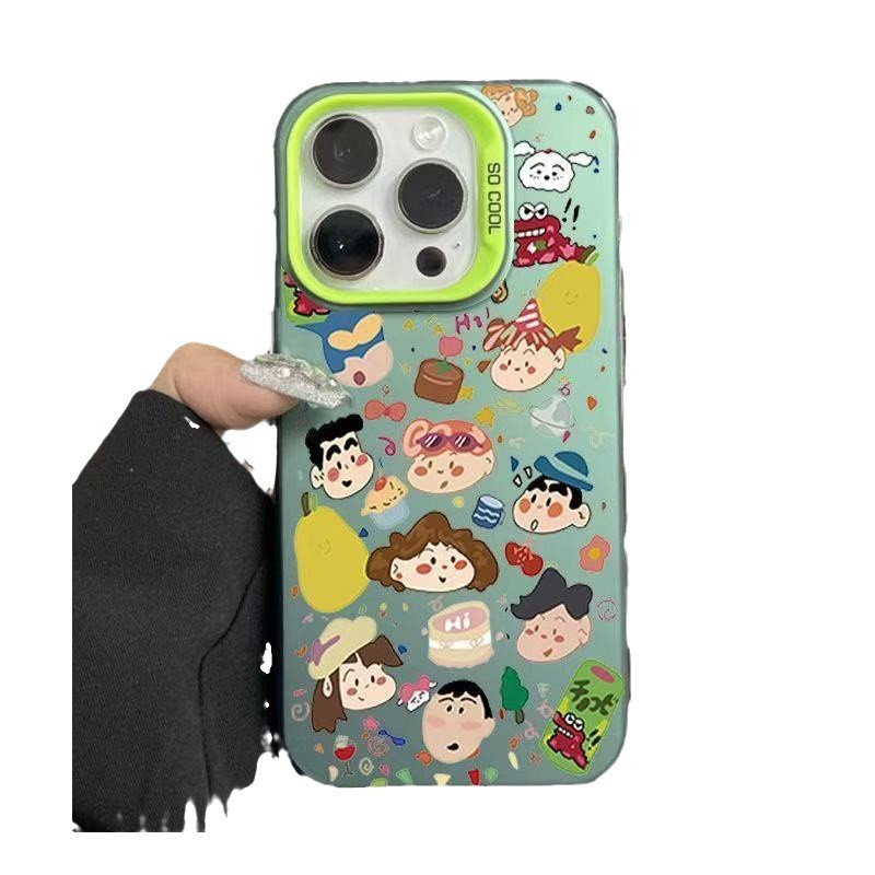 Dibujos animados japoneses y coreanos lindos aplicables Apple 15PROMAX funda para teléfono móvil iphone14/13 anti-caída 16 nuevo 12/11