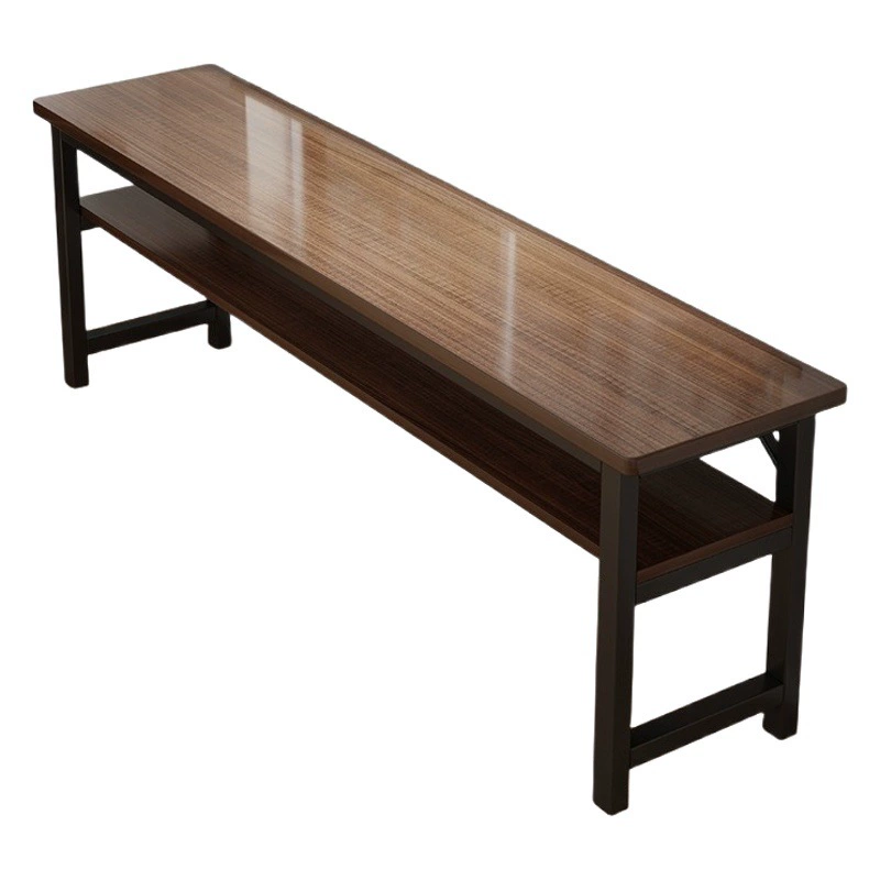 Двойной длинный письменный стол для студента, дома, спальни, обучения, письма, аренды, прямоугольный компьютерный стол, узкий настенный стол