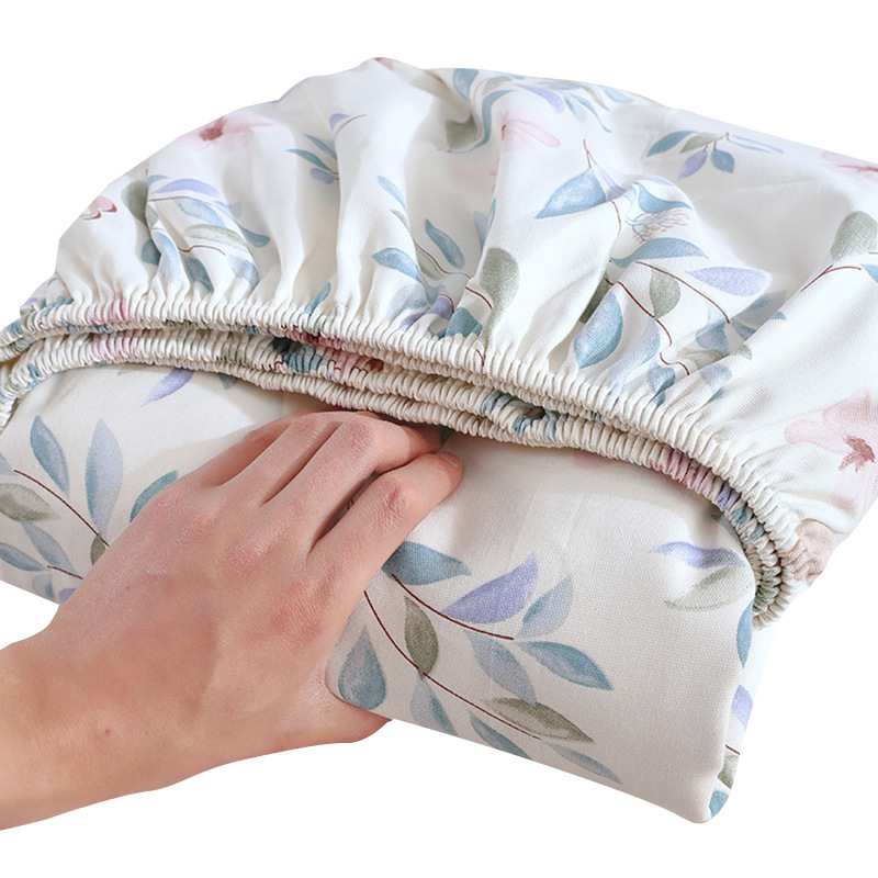 Colcha de cama de tela gruesa vieja cubierta protectora de colchón de algodón de una sola pieza de algodón 100 versión 2025 funda antideslizante cubierta de cama cubierta antipolvo