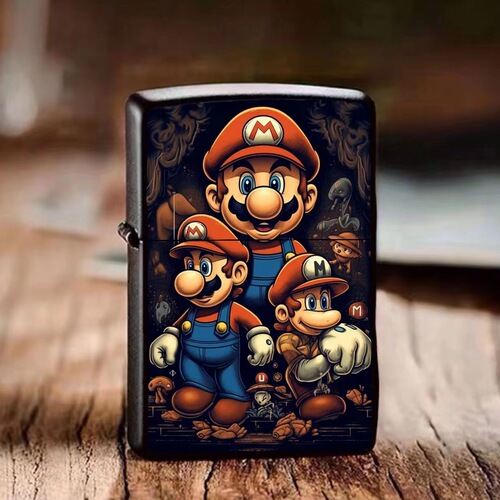 Mario Kerosene Lighter Childhood Memories Trendy Brand Internet Celebrity Windproof Lighter as a Gift for Friends