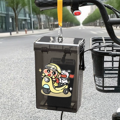Dissipation Battery Charger Rainproof Box | Other Electric Vehicle Accessories - black-yellow-webbing-hook-driving-xiao-xin