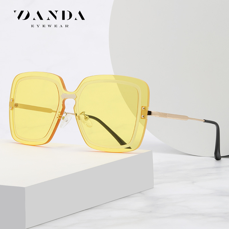 2023 nuevas gafas de sol de moda de gran tamaño de marco UV a prueba de gafas de sol JS8522 gafas de sol europeas y americanas al por mayor