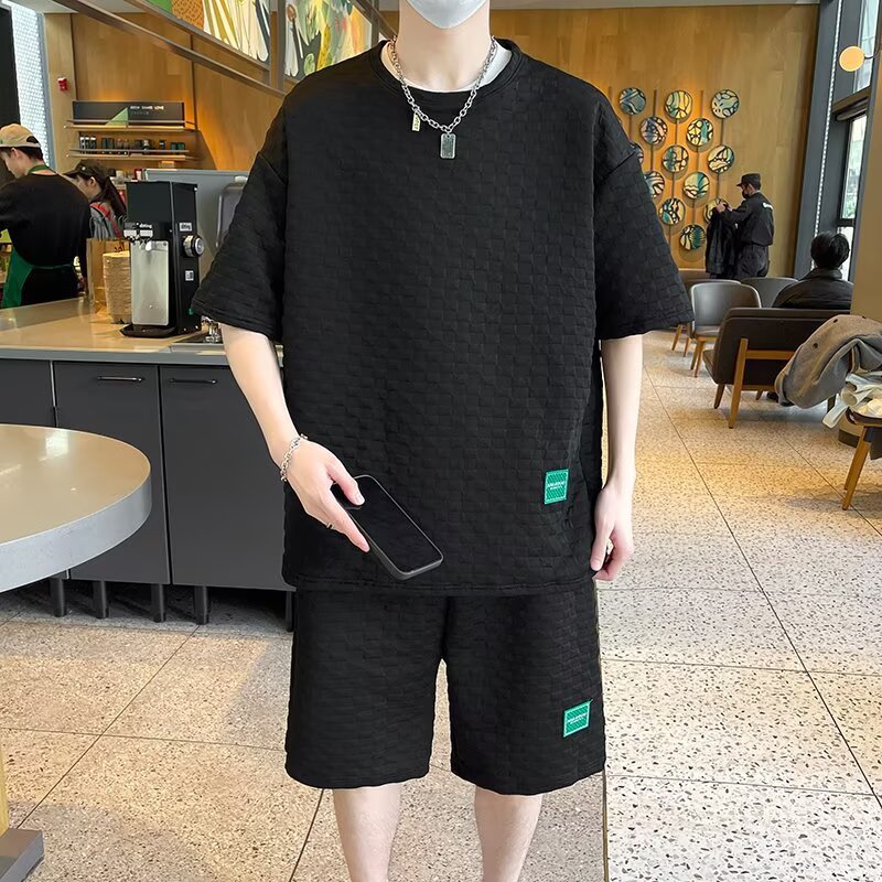 Trendy Brand Niche Design Flame Stitching Denim Jacket Men's Suit Casual All-match Lapel Short Jacket Loose Trendy