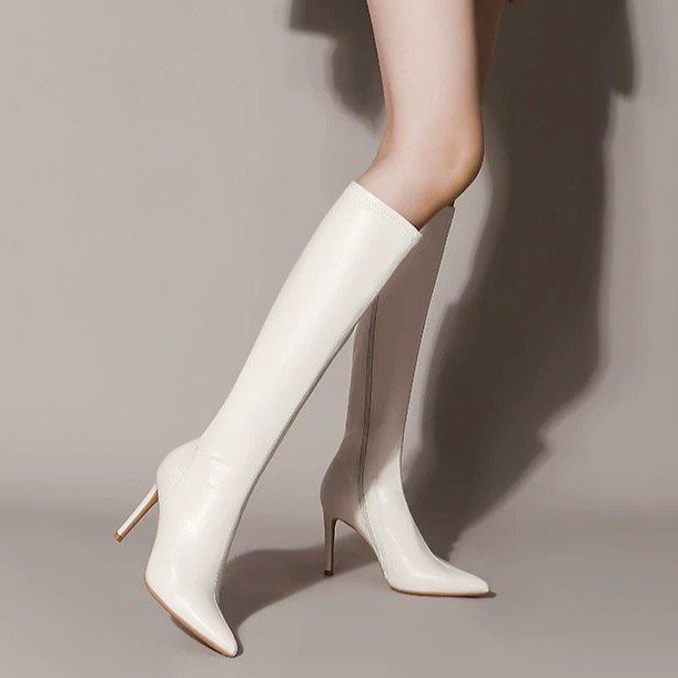 Pointed-Toe High-Heeled Long Boots for Women, Thin-Heeled High Boots, Long Boots for Women, Riding Boots, Black High-Heeled Shoes for Women, 2026 New Model