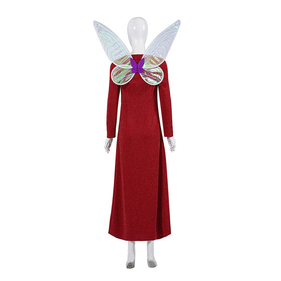 Monster Shrek Cos Fairy dress Dress Red Dress Dress suit Movie Character Performance Dress