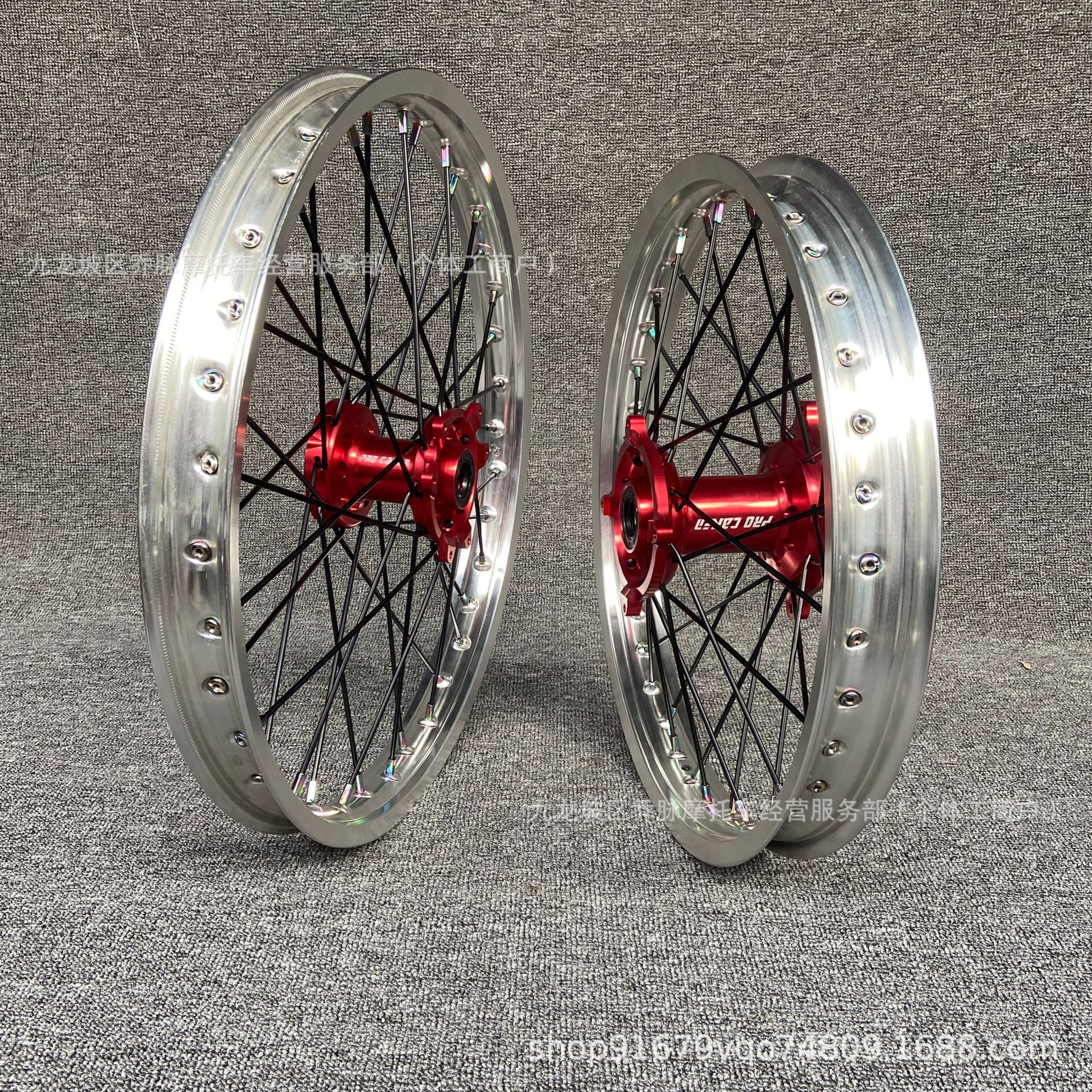Suitable for Honda CRF250 450R modified CNC off-road wheel hub assembly, front 21-inch, rear 18-inch, 7-series aluminum alloy rims