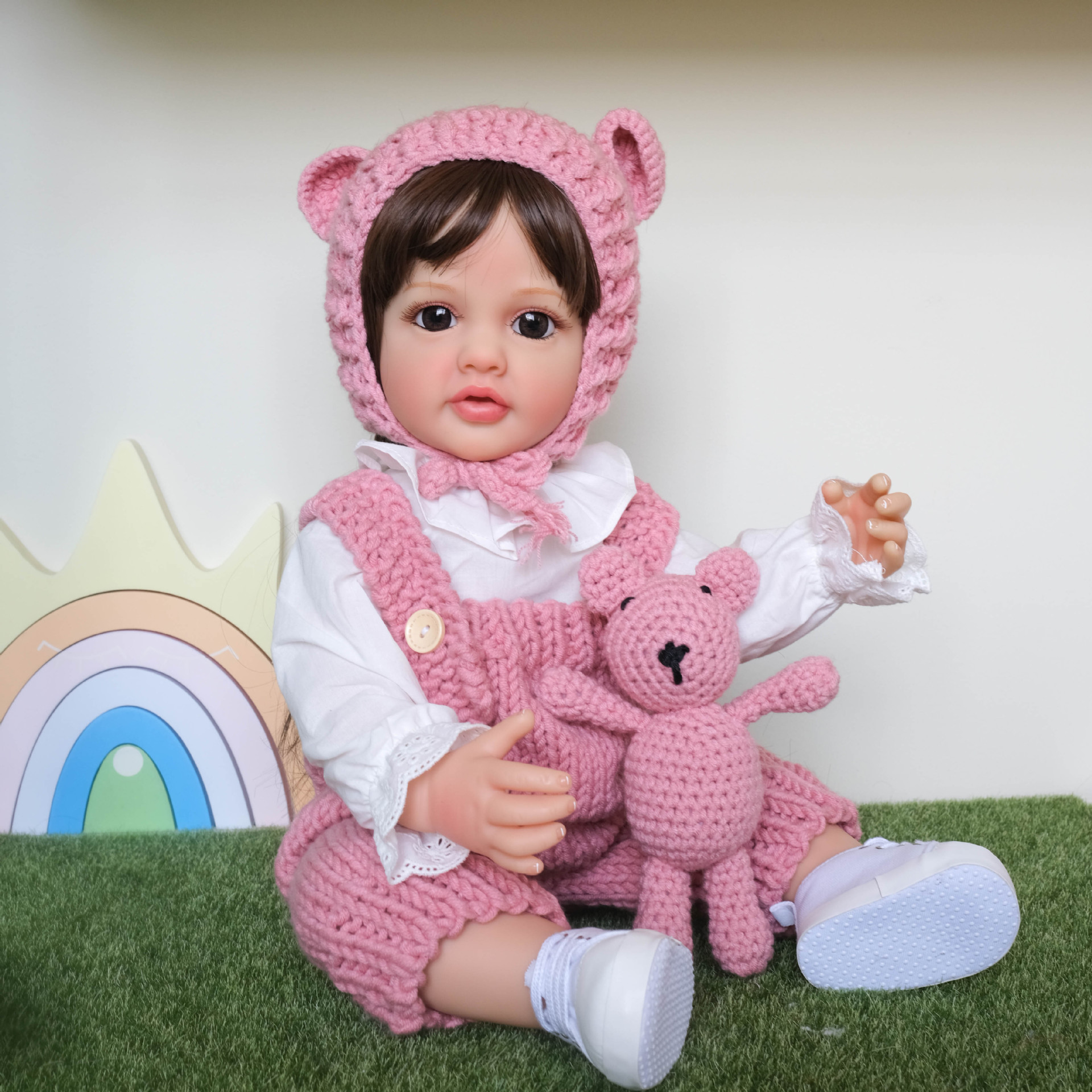 NPK bienes genuinos 55cm pegamento completo simulación muñeca Betty