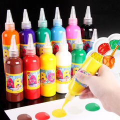Children's Finger Paints, 12-Color Graffiti Art Paints for Kindergarten – Washable Finger-Painting Supplies