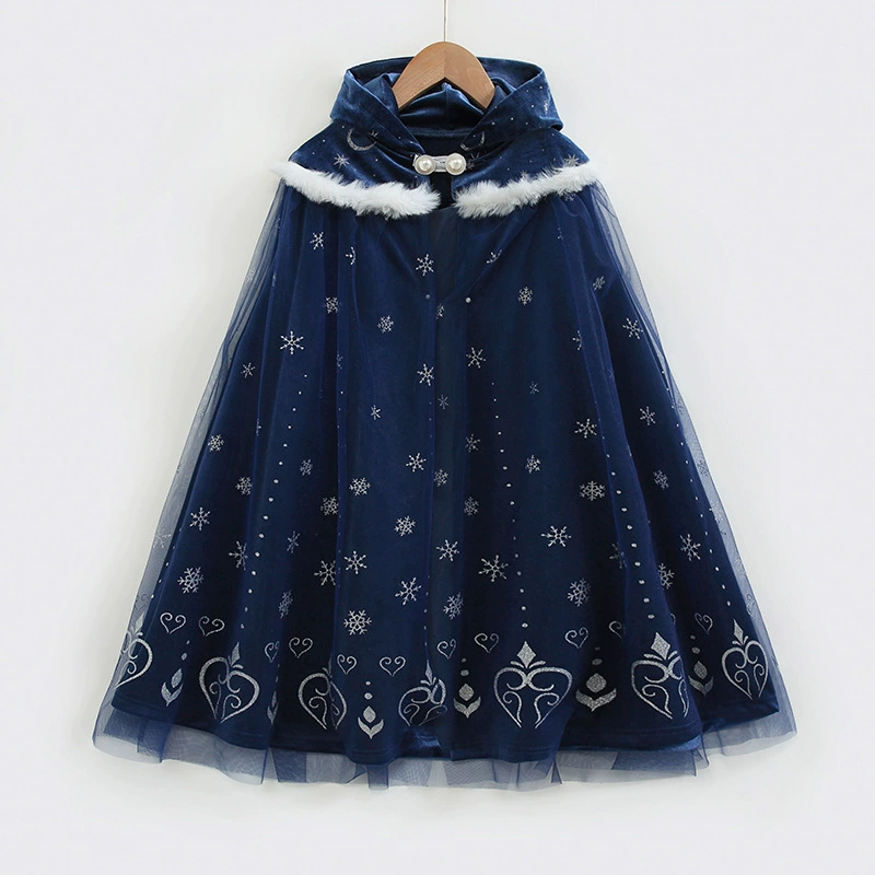 Demi-season children's trench coat, keep warm cloak, “Frozen”
