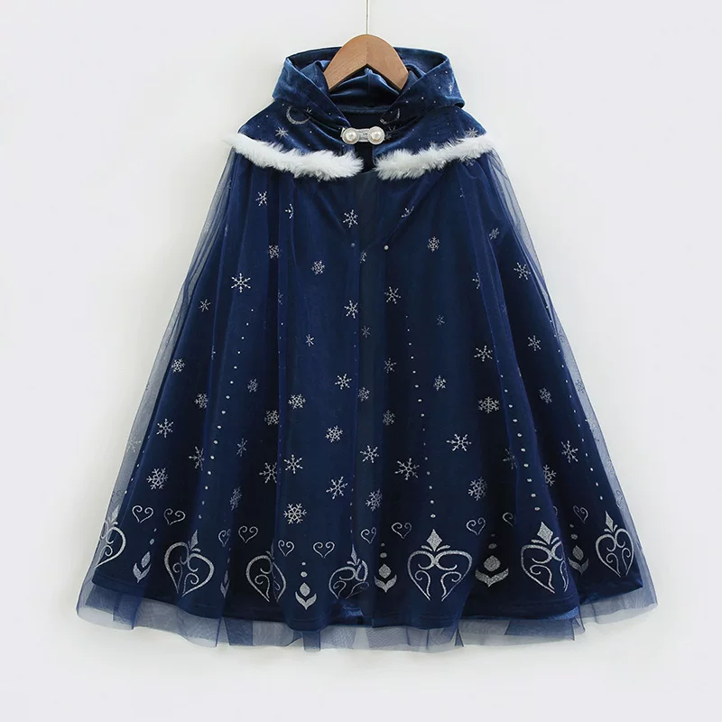Demi-season children's trench coat, keep warm cloak, “Frozen”