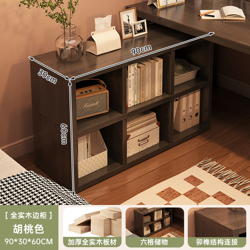 Escritorio de madera maciza escritorio de computadora dormitorio doméstico escritorio de esquina de la comodía