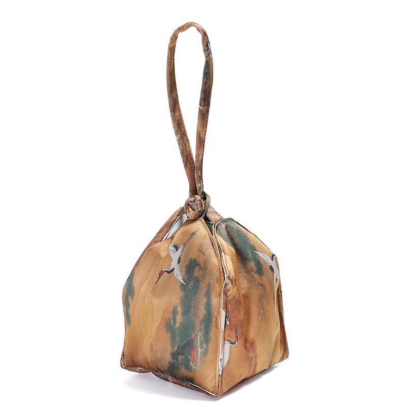 Juego de té bolsa de almacenamiento portátil de viaje Xiangyun juego de té de hilo bolsa de taza de té bolsa engrosada sola taza bolsa taza de té de la olla