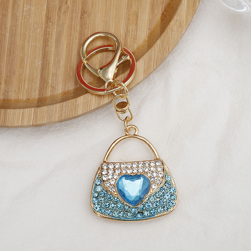 Lady Bag Zinc Alloy Diamond Women's Bag Pendant Keychain display picture 3