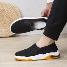 老北京布鞋透气软底厚底男鞋耐磨防滑牛筋底一脚蹬四季工作休闲鞋