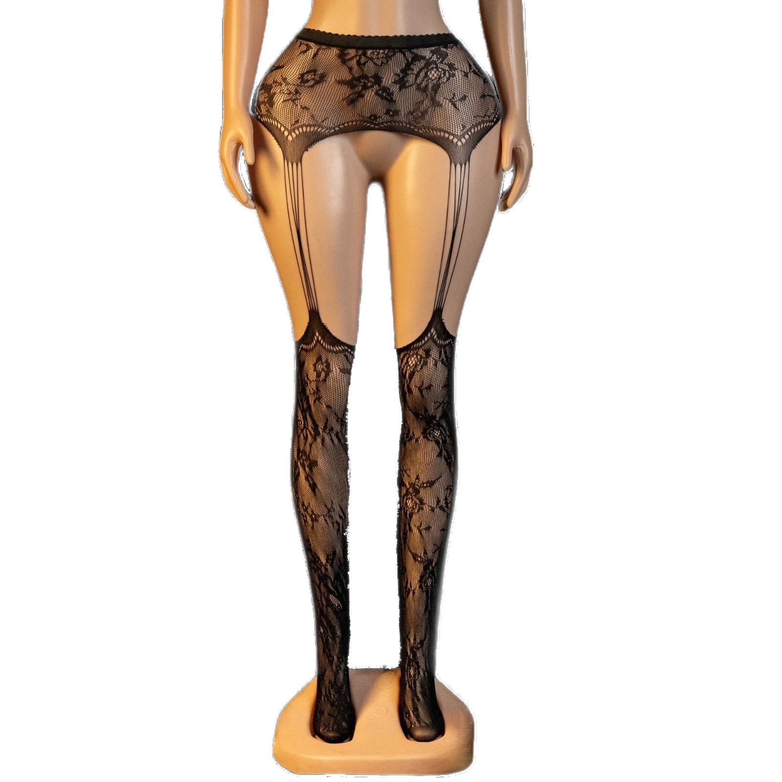 Yue mariposa transfronteriza calcetines europeas y americanas calcetines de cinturón sexy coqueteante sexy ropa interior unido puro seductor figura de mesa 1504 image 6