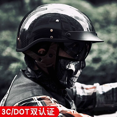 Half Helmet Scoop Helmet Men's – Motosiklet kaskı (dəbilqə)