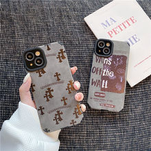 适用于简易克罗心苹果13promax手机壳iPhone12防摔软壳11耐脏绒皮