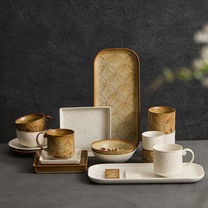 Ceramic Plates, Dishes, Tableware Sets, Bowls, Chopsticks, Cups, White Embossed Mugs, Water Cups, Tea Cups, Coffee Cups Ceramic Plates, Dishes, Tableware Sets, Bowls, Chopsticks, Cups, White Embossed Mugs, Water Cups, Tea Cups, Coffee Cups