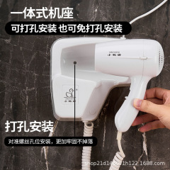 アヒルのブランドのホテルのドライヤーの家庭用ハイパワーの壁掛け式の電気吹きは穴を開けないでください。