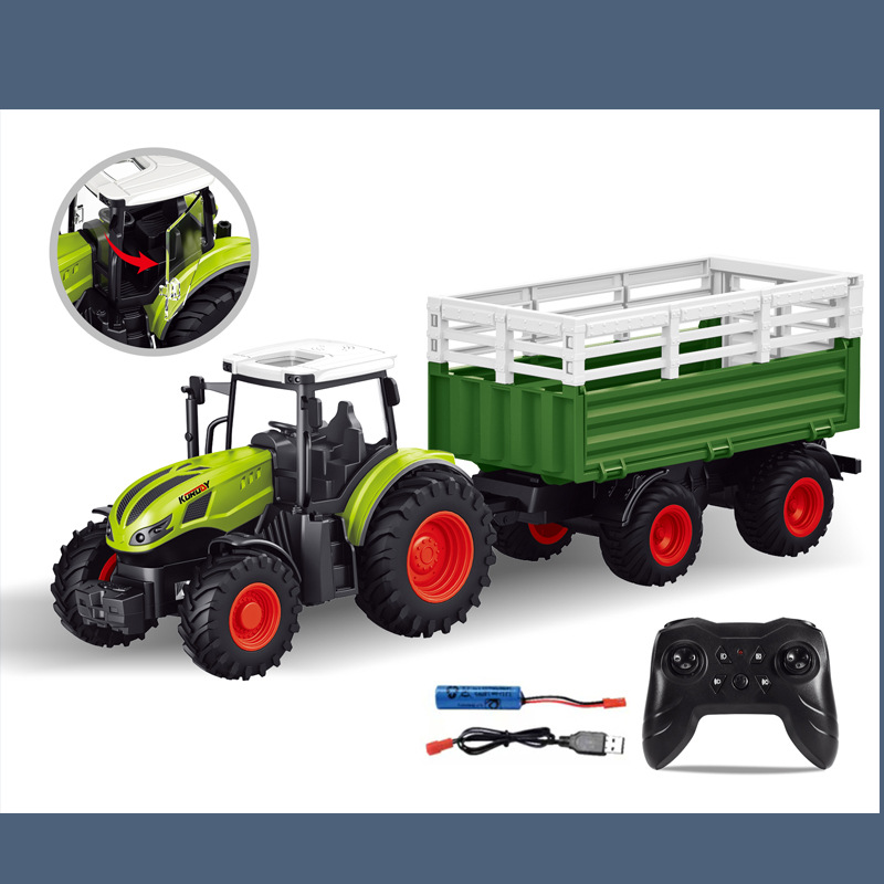 (Cross-border trading), realistic farm, toy, transport, trailer, one bead bracelet, remote control 2
