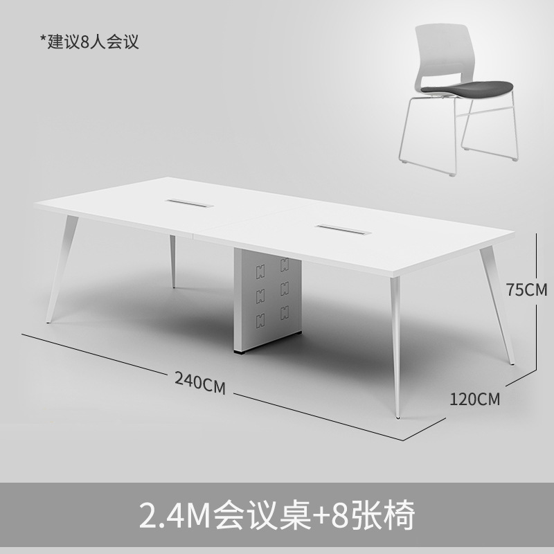 Mesa de 2,4 metros + 8 sillas