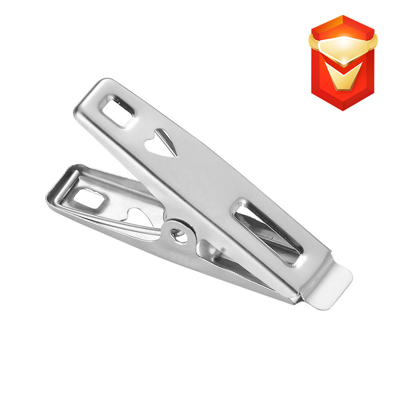 Factory direct stainless steel clip flat clip windproof clip drying supplies small size clip food small clip batch