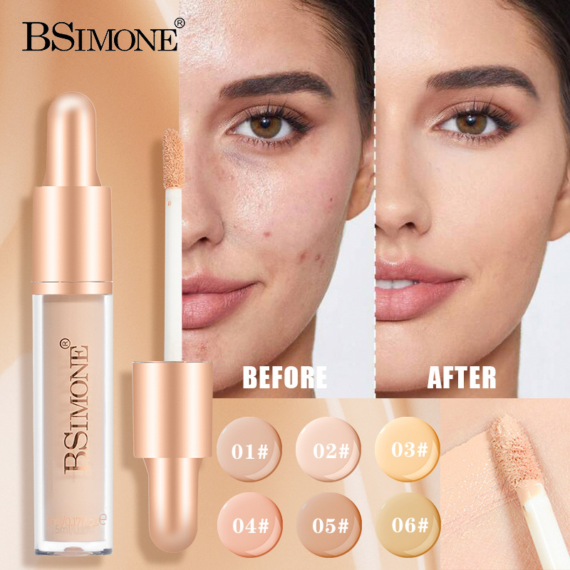 Excluido transfronterizo para correctores naturales impermeables, a prueba de sudor y transparentes, base líquida ligera e hidratante, base líquida portátil e hidratante de larga duración