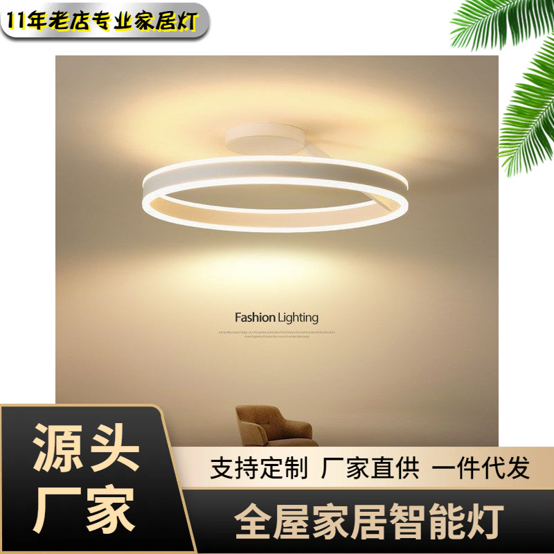 New Nordic Internet Celebrity Dining Room Lamp Simple Modern Led Ceiling Lamp Nordic Room Lamp Master Bedroom Lamp None