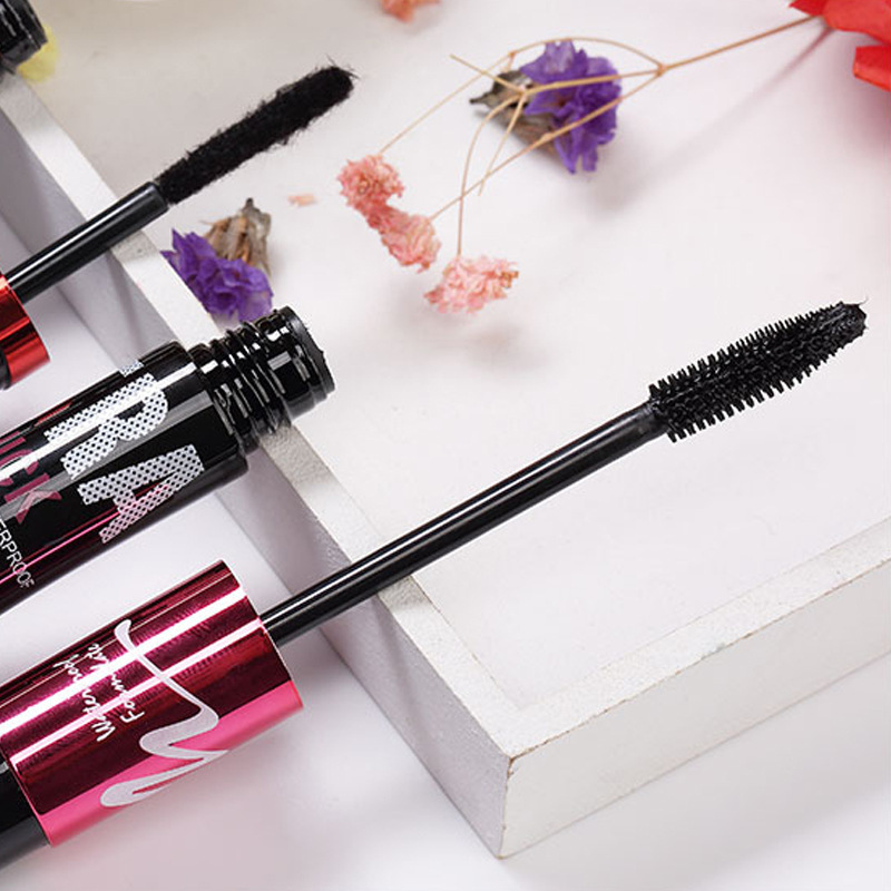 Gemeng Grafted Fiber Mascara Set Thick and Non-Smudged Long Eyelashes Primer Cross-Border Makeup Long-Lasting Styling
