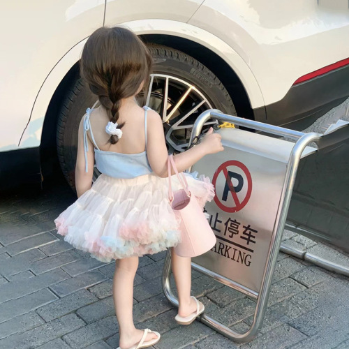 Children's Tutu Skirt, Toddler Performance Dress, Half Skirt for Girls, Baby Birthday Cake Dress, Puffy Skirt, Summer