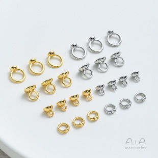 ��ɫ18K�~�����������ñ�ؾ�Ȧ�i��Ȧ��diy���龀�����Ʒ���