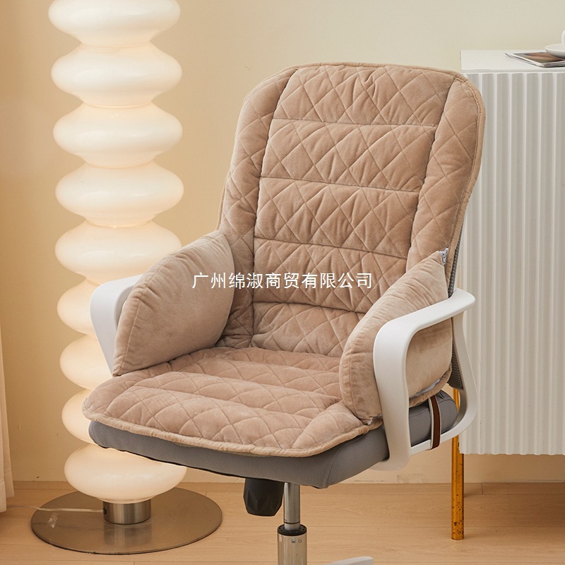 新款插电加热坐垫靠背一体座椅垫子办公室久坐护腰靠垫学工厂批发