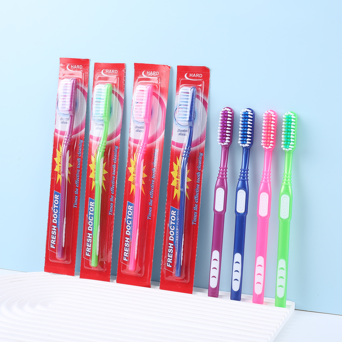 성인용 칫솔, 부드러운 강모, 생필품, 소규모 백화점, 독립형 가정용 슈퍼마켓, 국경 간 성인용 부드러운 강모 칫솔 도매