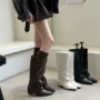 新款秋冬尖头内增高女靴