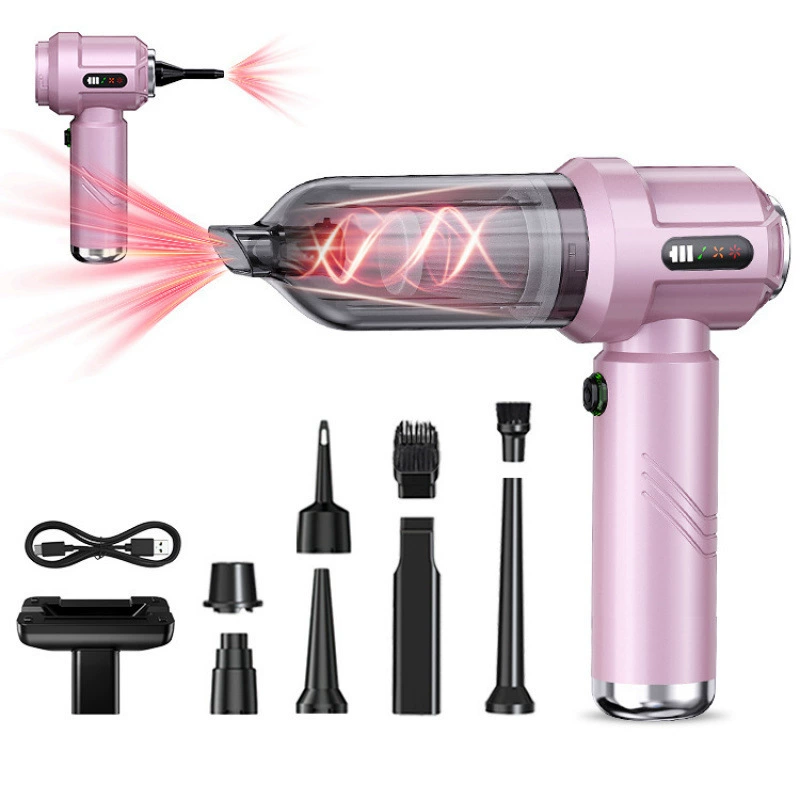 Автомобильный пылесос, маленький, большой всасывающий бытовой автомобильный портативный надувной двойного назначения, ручной автомобильный пылеочиститель, оптовая продажа