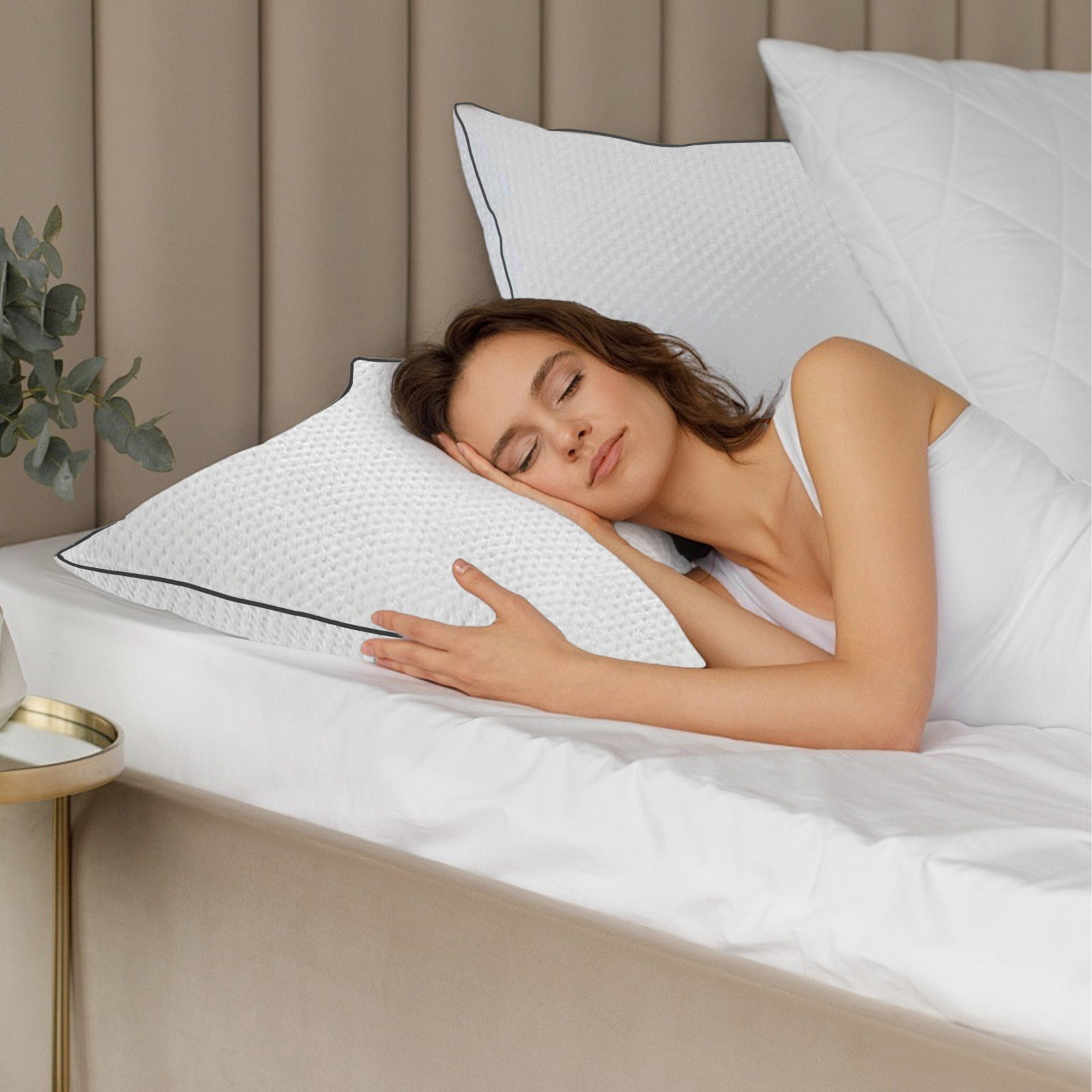 Almohada de fibra de bambú núcleo de almohada almohada de procesamiento de relleno de esponja triturada