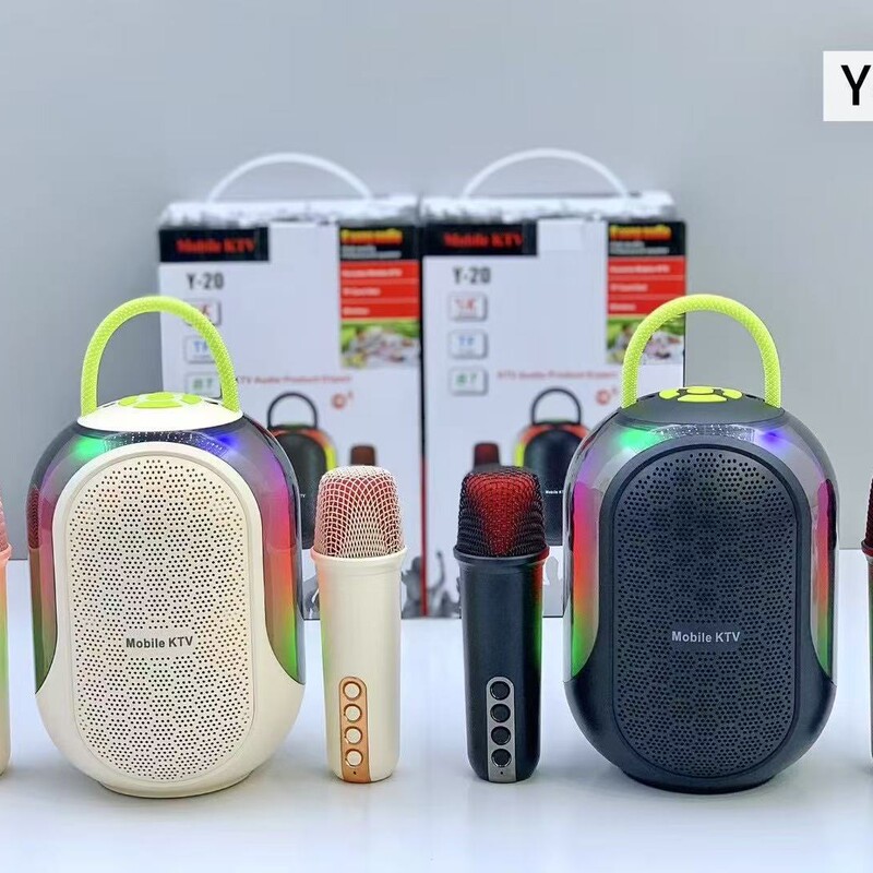 クロスボーダー Y-20 デュアルマイクオーディオ統合マイクホームカラオケ子供用ホーム ktv ワイヤレス Bluetooth オーディオ|undefined